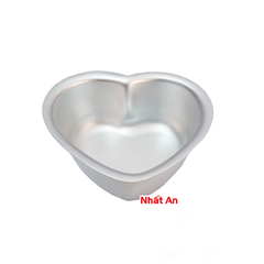 Khuôn nhôm đúc hình trái tim đáy liền (Có 4 size)