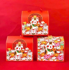 Hộp Tết Mèo Vẫy Tay Kẹo Mứt - Lớn