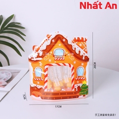 Túi zip Noel Ngôi Nhà Bánh Quy