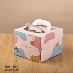 Hộp bánh kem Freedom 20x15cm