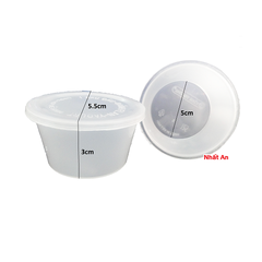 Hủ nhựa bánh flan tròn Vĩnh Trường mẫu số 2