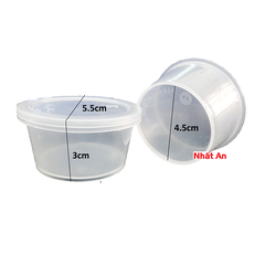 Hủ nhựa bánh flan tròn Vĩnh Trường mẫu số 3