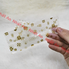 Túi bánh thuyền CỎ MAY MẮN 5.5x15cm - 100 cái