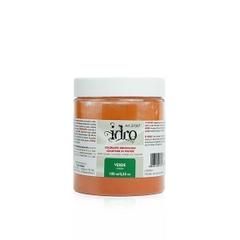 Màu bột gốc nước Polvere Idro xanh lá 100gr 
