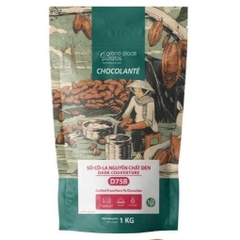 Socola hạt nút đen Puratos / Dark chocolate 75% Puratos 1kg