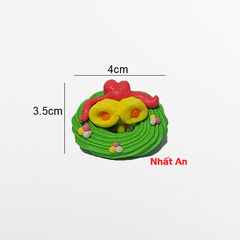 Bông đường trang trí vòng hoa Noel