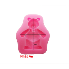 Khuôn silicone 4D con gấu