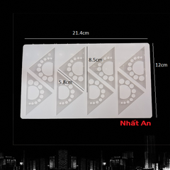 Khuôn silicone ngói socola