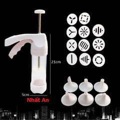 Ống bơm bánh quy nhựa Cookies Press