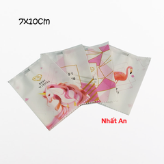 Túi nhựa hàn miệng màu hồng 7x10cm