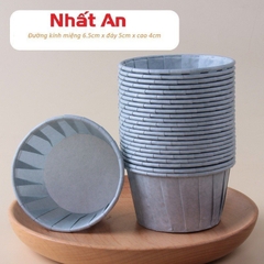 Cup giấy / chén giấy nướng bánh muffin / cupcake màu xanh dương