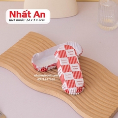 Cup giấy nướng bánh dài chống dính - Set 100 cái