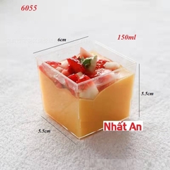 Ly nhựa mica vuông 6055 150ml