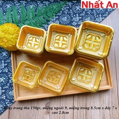 Khay trung thu thành thấp 150gr Màu Vàng