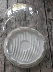 Hộp nhựa tròn đế trắng HH47 (19cm)