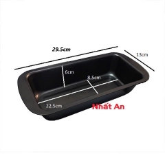 Khuôn hình chữ nhật chống dính 25x11cm (kt trong)