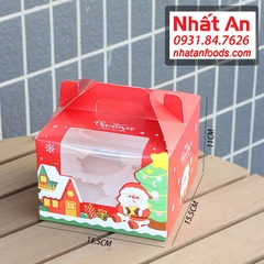 Hộp cupcake 4 bánh Giáng Sinh Noel