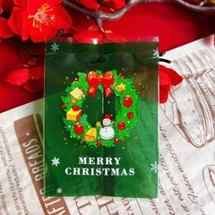 Túi hàn 7x10cm Noel Vòng Hoa Giáng Sinh 100 túi