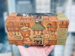 Hộp giấy đựng bánh mì hoa cúc