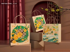 Hộp Tết Kraft Mai Vàng M