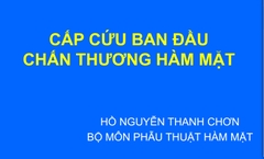 Sách cấp cứu ban đầu chấn thương hàm mặt