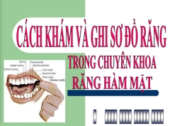 Sách cách khám và ghi sơ đồ răng trong chuyên khoa răng hàm mặt