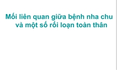 Sách mối liên quan giữa nha chu và các bệnh lý toàn thân 2