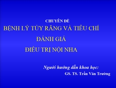 Sách bệnh lý tủy răng và tiêu chí đánh giá điều trị nội nha-gs.ts trần văn trường