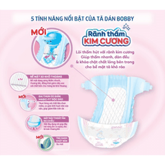 Bỉm tã dán Bobby siêu thấm size L, 68 miếng (9-13kg) (giao bao bì ngẫu nhiên)