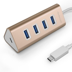 Dodocool DC20 - Hub chuyển USB Type C ra 4 cổng USB 3.0, có cổng sạc cho Macbook, chromebook