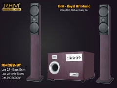 Loa 2.1 RHM RM-288BT - 65W (35W+15Wx2) chuyên nghiệp, có bluetooth. 02 Loa cột cao 68cm.