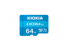 THẺ NHỚ MICROSD KIOXIA-64GB-EXCERIA CL10 UHS-I U3 GHI HÌNH 4K TỐC ĐỘ 100M/S-LMEX2L064GG4   