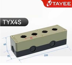 Hộp nút bấm công tắc chống nước TAYEE tự cài đặt 4 lỗ TYX4S