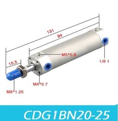 Xi lanh mini SMC CDG1BN20-25