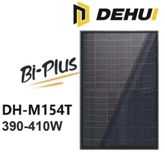 Tấm Pin Dehui Full Black 2 Mặt Kính DH-M154T 400W LOẠI A