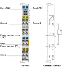 EL4102 2-channel analog output terminal 0-10 V 16 bit