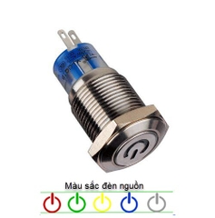 Công Tắc Nguồn GQ16-PWB Xanh Dương 6V