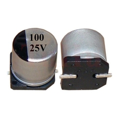 Tụ Nhôm 100uF 25V 6x7MM