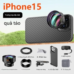 Ống kính lens chân dung PICKOGEN 60MM Tặng Ốp Cho iPhone 15 Pro