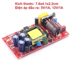 Nguồn cách ly hoàn toàn đầu ra kép 12V1A \ 5V1A