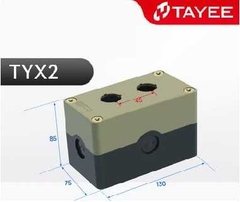 Hộp nút bấm công tắc chống nước TAYEE tự khóa 2 lỗ TYX2