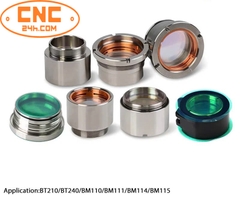 Hệ thấu kính chuẩn trực và hệ thấu kính lấy nét trong đầu cắt laser