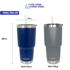 Bình giữ nhiệt Likado inox 304 có ống hút dung tích 890ml