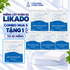 Combo 5 tặng 1 tấm lót sơ sinh Likado