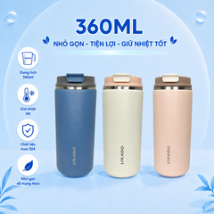Bình giữ nhiệt Likado inox 304 nắp bật cao cấp giữ nhiệt lâu dung tích 360ml