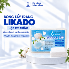 Bông tẩy trang cao cấp 120 miếng dạng túi likado