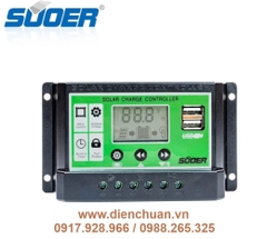Điều khiển sạc năng lượng mặt trời 10A 12V/24V Suoer ST-D1210