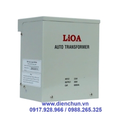 Biến Áp Đổi Nguồn 1 Pha điện vào 220V ra 200V công suất 6KVA LiOA DN0602K1 ( 6000VA)