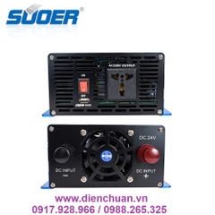 Máy kích điện 24V lên 220V 5000VA / Biến tần 24V sang 220V 5000VA ( tải liên tục 2000W) - SUOER SAA-D5000B