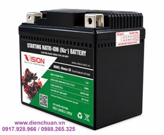 Ắc quy xe máy Natri-Ion 12V-42Wh Vision S6 dùng cho xe PCX, Vision, Lead 125, Sh Việt, Airblade, Winner, Grande STD